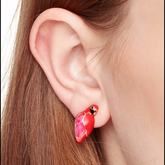 KATE SPADE JEWELRY 12K PARROT STUD - Picture 4 of 4